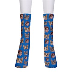 Personalized 3 Head Photo Sock - Crew Socks