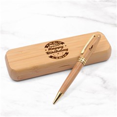 Personalized Happy Birthday - Alderwood Pen Set