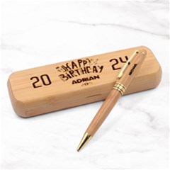 Personalized Happy Birthday - Alderwood Pen Set