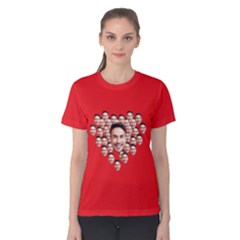 Personalized Heart Shape Many Faces T-shirt