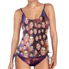 Personalized Couple Many Faces Classic Tankini Set