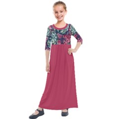 Kids  Quarter Sleeve Maxi Dress