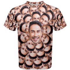 Personalized Many Face Men Cotton Tee - Men s Cotton Tee