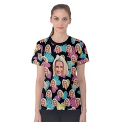 Personalized Many Face Women Cotton Tee - Women s Cotton Tee