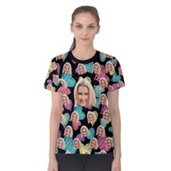Personalized Many Face Women Cotton Tee - Women s Cotton T-Shirt
