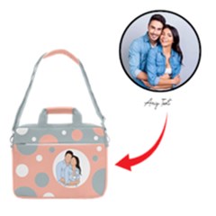 Personalized Face Outline Laptop Bag - Classic Tote Bag Couple