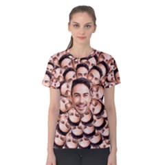 Personalized Many Face Women Cotton Tee - Women s Cotton T-Shirt