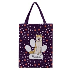 Personalized Pet Illustration Tote Bag - Classic Tote Bag