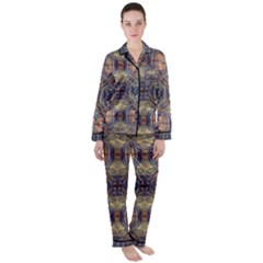 Women s Long Sleeve Satin Pajamas Set