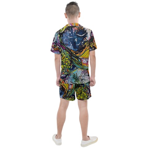 Men s Mesh T-Shirt and Shorts Set 