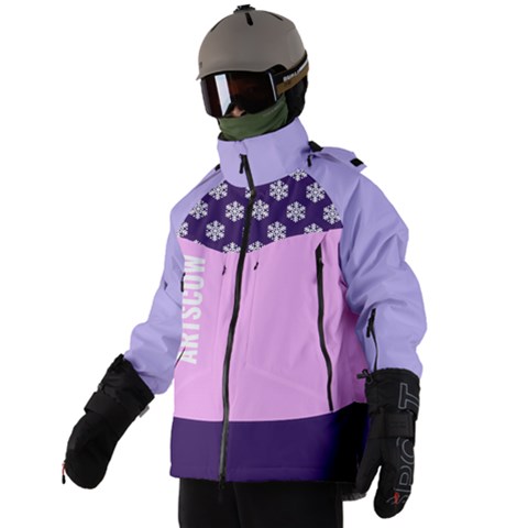 Men s Zip Ski and Snowboard Waterproof Breathable Jacket 