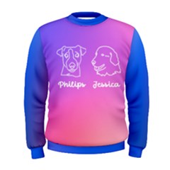 Personalized 2 Pets Line Art Name Men Sweater - Men s Sweatshirt Personalized 2 Pets Line Art Name Men Sweater - Men s Sweatshirt