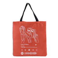 Personalized Hand Draw Line Art Style - Grocery Tote Bag