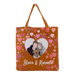 Personalized Photo Illustration Lover Name Tote Bag