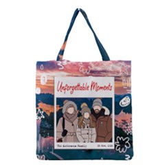 Personalized Trip Photo Illustration Name Tote Bag - Grocery Tote Bag