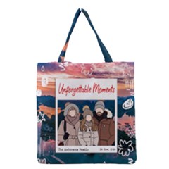 Personalized Trip Photo Illustration Name Tote Bag