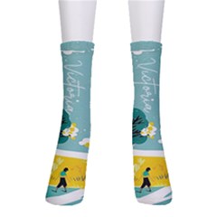 Personalized Illustration Name Crew Socks Personalized Illustration Name Crew Socks