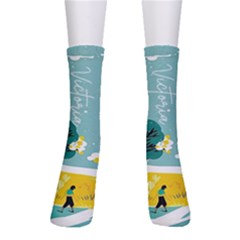 Personalized Illustration Name Crew Socks