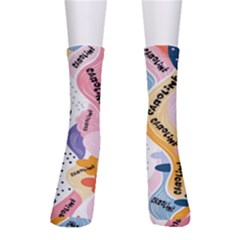 Personalized Colorful Name Crew Socks