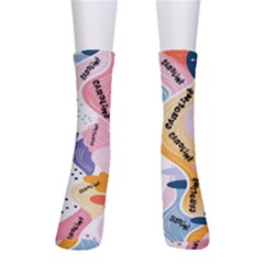 Personalized Colorful Name Crew Socks Personalized Colorful Name Crew Socks