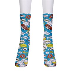 Personalized Comics Style Name Crew Socks