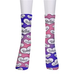 Personalized Heart Lover Name Crew Socks