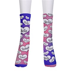 Personalized Heart Lover Name Crew Socks Personalized Heart Lover Name Crew Socks