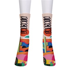 Personalized Colorful Grapghic Name Crew Socks