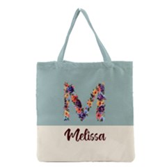 Personalized Initial Name Tote Bag - Grocery Tote Bag