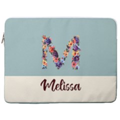Personalized Initial Name Laptop Sleeve Case With Pocket