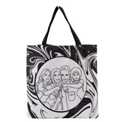Personalized Hand Draw Style Bg - Grocery Tote Bag