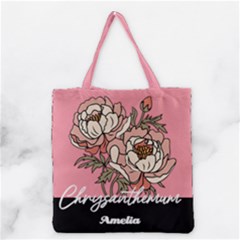 Personalized Birth Month Flower - Grocery Tote Bag