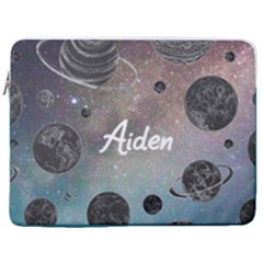Personalized Space Name Laptop Sleeve Case With Pocket