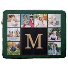 Personalized 8 Photo Initial Laptop Sleeve Case with Pocket - 17 Vertical Laptop Sleeve Case With Pocket Personalized 8 Photo Initial Laptop Sleeve Case with Pocket - 17 Vertical Laptop Sleeve Case With Pocket