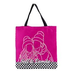 Personalized Hand Draw Style Heart 3 - Grocery Tote Bag