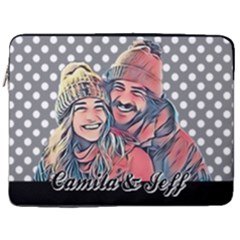 Personalized Comic Style (4 styles) - 17  Vertical Laptop Sleeve Case With Pocket