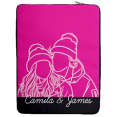 Personalized Hand Draw Style 2 (4 styles) - 17  Vertical Laptop Sleeve Case With Pocket