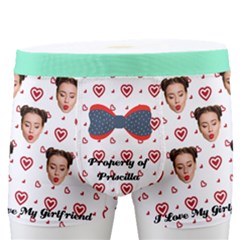 Personalized Photo Name Heart Boxers - Men s Boxer Briefs