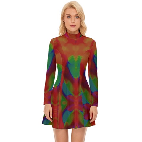 Long Sleeve Velour Longline Dress 