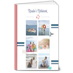 Personalized Photo Name Sea Hardcover Notebook - 8  x 10  Hardcover Notebook