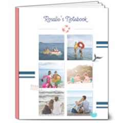 Personalized Photo Name Sea Hardcover Notebook - 8  x 10  Hardcover Notebook