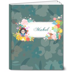 Personalized Name Snow White Hardcover Notebook - 8  x 10  Hardcover Notebook