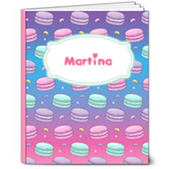 Personalized Name Macaron Hardcover Notebook - 8  x 10  Hardcover Notebook