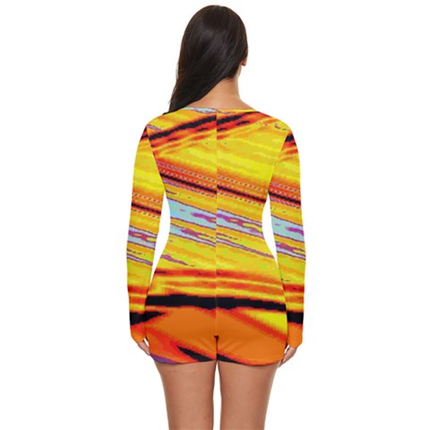 Long Sleeve Boyleg Swimsuit 