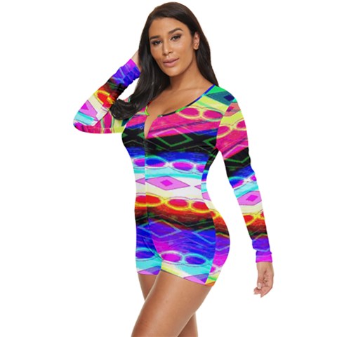 Long Sleeve Boyleg Swimsuit 