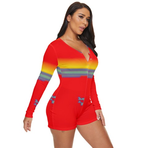 Long Sleeve Boyleg Swimsuit 