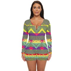 Long Sleeve Boyleg Swimsuit