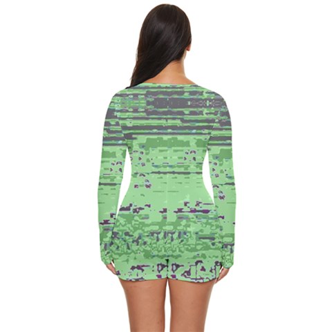 Long Sleeve Boyleg Swimsuit 