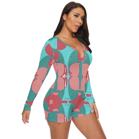 Long Sleeve Boyleg Swimsuit 