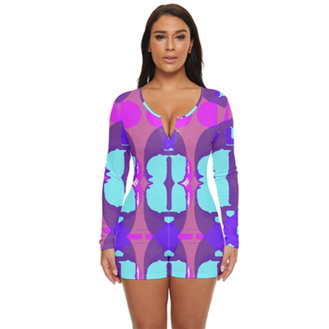 Long Sleeve Boyleg Swimsuit 